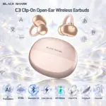 BLACK SHARK C3 Gold Clip-On Open-Ear Wireless Earbuds With AI Translation, AI ENC, Bluetooth 6.0, Low Latency And 30-Hour Total Battery Life