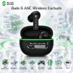 BLACK SHARK Buds 6 Black ANC Wireless Earbuds With Bluetooth 6.0, 13mm Drivers, AI Translation In 145 Languages, 45dB Noise Reduction And 35-Hour Battery