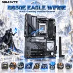 GIGABYTE B650E EAGLE WIFI6E ATX AM5 Gaming Motherboard, AMD B650, 4x DIMMs DDR5 8200 OC, PCIe 5.0, Triple M.2, Wi-Fi 6E, Bluetooth 5.3, 2.5GbE LAN, 8+2+2 VRM, USB-C, For Ryzen 9000/8000/ 7000 Series 