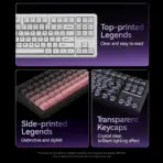 ATK A87 Pro Starry Night (SIDE-PRINT) 80% TKL Tri-Mode Mechanical Gaming Keyboard, Polar Latte V2, 12000mAh Battery, Hot-Swap, ARGB & ATK HUB - Image 7