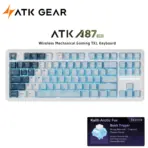 ATK A87 Pro Arctic Snow 80% TKL Tri-Mode Mechanical Gaming Keyboard, Arctic Fox Tactile Switches, 12000mAh Battery, Hot-Swap, ARGB & ATK HUB - Image 2