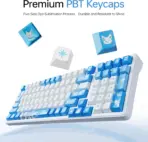 ATK A98 Pro 95% Wireless Mechanical Gaming Keyboard, 98 Keys with Numpad, Arctic Latte V2 Switches, Tri-Mode, 12,000 mAh Battery, Hot-Swap, Gasket Mount, 1 ms, RGB, Shadow Purple - Image 2