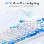 ATK A98 Pro 95% Wireless Mechanical Gaming Keyboard, 98 Keys with Numpad, Arctic Latte V2 Switches, Tri-Mode, 12,000 mAh Battery, Hot-Swap, Gasket Mount, 1 ms, RGB, Shadow Purple - Image 6
