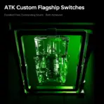 ATK RS6 Air 65% Wired Hall Effect Gaming Keyboard, Ice Blade Magnetic Switch, 8K Polling, 256K Scan, 0.08 ms Latency, 0.001–3.3 mm Actuation, RGB, Black - Image 9