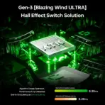 ATK RS6 Air 65% Wired Hall Effect Gaming Keyboard, Ice Blade Magnetic Switch, 8K Polling, 256K Scan, 0.08 ms Latency, 0.001–3.3 mm Actuation, RGB, White - Image 2