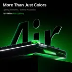 ATK RS6 Air 65% Wired Hall Effect Gaming Keyboard, Ice Blade Magnetic Switch, 8K Polling, 256K Scan, 0.08 ms Latency, 0.001–3.3 mm Actuation, RGB, White - Image 5