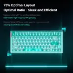 ATK RS7 Air 75% Wired Hall Effect Gaming Keyboard, 81 Keys, Iceblade Magnetic Switches, 0.001–3.3 mm Adjustable RT, 0.08 ms Latency, RGB, White - Image 7