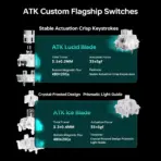 ATK RS7 Air 75% Wired Hall Effect Gaming Keyboard, 81 Keys, Iceblade Magnetic Switches, 0.001–3.3 mm Adjustable RT, 0.08 ms Latency, RGB, White - Image 8