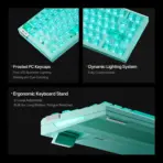 ATK RS7 Air 75% Wired Hall Effect Gaming Keyboard, 81 Keys, 0.001–3.3 mm Adjustable RT, 0.08 ms Latency, Frosted Translucent PC Keycaps, RGB, Pink - Image 4