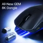 ATK Blazing Sky F1 V2 Ultra Max 2.0 Black Wireless Gaming Mouse, Dual Mode, 54 ± 2 g Lightweight Symmetrical Design, Optical Tracking, USB, Rechargeable, Programmable Buttons - Image 2
