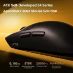 ATK X1 V2 Ultra MAX Dual-Mode Wireless Optical Gaming Mouse, 55 ± 2 g, 127 × 64 × 40 mm, Rechargeable, Programmable Buttons, White - Image 5