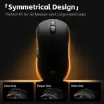 ATK Dragonfly A9 Plus 2.0 Tri-Mode Optical Gaming Mouse, 26,000 DPI PAW3395, 57 g ± 3 g, 1K Polling, 800 mAh, Black - Image 6