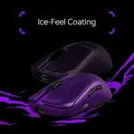 ATK Duckbill Tri-Mode Optical Gaming Mouse, Black, 46 g, PAW3950 Sensor, 8K Polling, 2.4 GHz Wireless, Bluetooth, USB-C Wired, 500 mAh Rechargeable Battery - Image 4