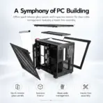 MONTECH KING 95 PRO Vibrant Red Curved Dual-Chamber ATX Case, 6 ARGB PWM Fans, 4mm Tempered Glass, 420mm GPU, 360mm Top Radiator, 10-port controller, Type-C & Interchangeable Panel (Mesh/Glass) - Image 6