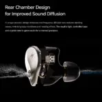 ATK Horizon White Wired Gaming IEMs with USB Type-C, 10 mm Dual Magnetic Dynamic Driver and Active AI Noise Cancellation - Image 8