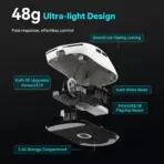 ATK VXE Dragonfly R1 SE+ Black Tri-Mode Wireless Gaming Mouse, PAW3395 SE Sensor, 18,000 DPI, 55g, Bluetooth, 2.4GHz, Wired USB, 1K Polling - Image 3