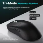 ATK VXE Dragonfly R1 SE+ Black Tri-Mode Wireless Gaming Mouse, PAW3395 SE Sensor, 18,000 DPI, 55g, Bluetooth, 2.4GHz, Wired USB, 1K Polling - Image 6