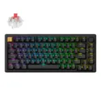 Keychron J2 75% Wireless Mechanical Keyboard, Black, Super Red Switches, Hot-Swappable RGB, QMK, 2.4 GHz, Bluetooth 5.2, USB-C - Image 9