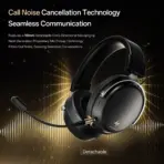ATK Neptune N9 Ultra Black-Purple Wireless Gaming Headset with 53 mm Drivers, 3D Spatial Sound, Quad-Mode Connectivity, 10 ms Low Latency, and Detachable Mic - Image 2