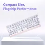 ATK 68 RX White 65% Hall Effect Keyboard with Wolf Magnetic Switches, 8K Polling, 0.08 ms Latency, 0.001 mm Rapid Trigger, RGB, and Detachable Aluminum Wrist Rest - Image 2