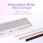 ATK 68 RX White 65% Hall Effect Keyboard with Wolf Magnetic Switches, 8K Polling, 0.08 ms Latency, 0.001 mm Rapid Trigger, RGB, and Detachable Aluminum Wrist Rest - Image 4