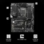 MSI PRO Z790-P WiFi ProSeries Motherboard (Supports 12th/13th Gen Intel Processors, LGA 1700, DDR5, PCIe 5.0, M.2, 2.5Gbps LAN, USB 3.2 Gen2, Wi-Fi 6E, ATX) | REFURBISHED - Image 2