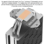 DeepCool AK400 Performance CPU Air Cooler, 4 Heatpipes, 120mm FDB PWM Fan, Core Touch Tech 2.0, ≤29dB Quiet Operation, Intel/AMD Support | Black - Image 4