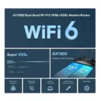 TP-Link Archer VX1800v AX1800 Dual-Band Wi-Fi 6 VDSL/ADSL Modem Router – Super VDSL 350Mbps, MU-MIMO, OFDMA, EasyMesh, VoIP, Gigabit LAN, Tether App Management - Image 5