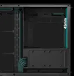 DeepCool CG530 4F Dual-Chamber Mid-Tower ATX Case with 270° Glass View, 4 ARGB Fans, 360mm Radiator Support, USB-C, 410mm GPU Support, Hidden Cabling, 7 Expansion Slots | BLACK  - Image 8