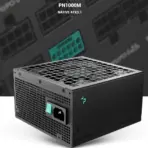 DeepCool PN1000M 1000W Power Supply With ATX 3.1, PCIe 5.1, 80 Plus Gold, Cybernetics Gold , 135mm FDB Fan, 12V-2x6 Cable, Japanese Capacitor, Compact 150mm Design | BLACK - Image 2