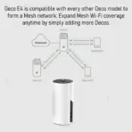 TP-Link Deco E4 AC1200 Dual-Band Whole Home Mesh Wi-Fi System With Up To 1167 Mbps, 4000 Sq Ft Coverage, MU-MIMO, Parental Controls, Router And Access Point Modes | 3 PACK - Image 6