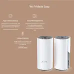 TP-Link Deco E4 AC1200 Dual-Band Whole Home Mesh Wi-Fi System With Up To 1167 Mbps, 4000 Sq Ft Coverage, MU-MIMO, Parental Controls, Router And Access Point Modes | 3 PACK - Image 5