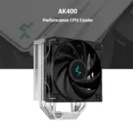DeepCool AK400 Performance CPU Air Cooler, 4 Heatpipes, 120mm FDB PWM Fan, Core Touch Tech 2.0, ≤29dB Quiet Operation, Intel/AMD Support | Black - Image 2