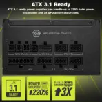 MSI MAG A750GLS PCIe5 750W ATX 3.1 Fully Modular Power Supply , 80 PLUS Gold , Modular Cables, Native 12V-2x6 Connector , 135mm FDB Fan , 220% Power Excursion , RTX 50 Ready, Quiet & Durable - Image 4