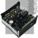 DeepCool PN1200M ATX 3.1 1200W Power Supply, 80 Plus Gold, Cybernetics Gold  PCIe 5.1 12V-2x6 Cable, Fully Sleeved Cables, 135mm FDB Fan, Japanese Capacitor | BLACK - Image 5