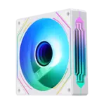 SEGOTEP HB12 Combo Kit Gaming PC Cooling (3x Fan + 10port 5v ARGB Controller Hub+ Remote Control ) - 120mm - Infinity Mirror ARGB Design on Sides -molex - Hydraulic Bearing- THREE Fans - White - Image 2