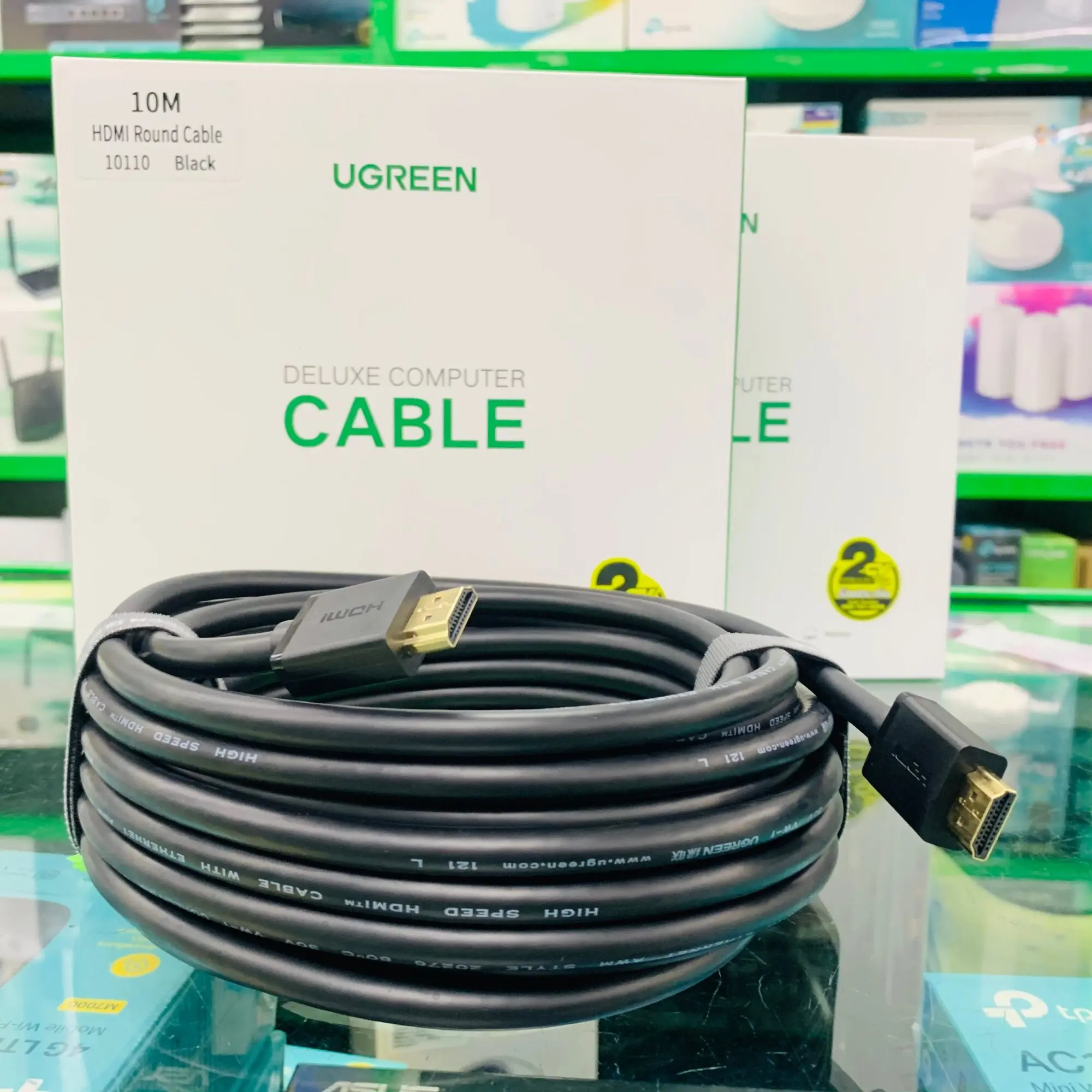 398f4f42814fd76cdf3207c2d4258aee.webp UGreen HDMI Cable 4K 30 Hz 3D 10 METERS 10110 - Image 1