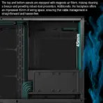 DeepCool CG530 4F Dual-Chamber Mid-Tower ATX Case with 270° Glass View, 4 ARGB Fans, 360mm Radiator Support, USB-C, 410mm GPU Support, Hidden Cabling, 7 Expansion Slots | BLACK  - Image 7