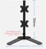 M073 Dual Monitor Stand BIG BASE  10-27 INCH SCREEN - Image 3