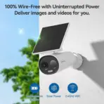IMOU Cell 3C Battery-Powered Security Camera 2K QHD, 3MP, 5000mAh with Solar Panel Support | Smart Full-Color Night Vision, IP66, AI Human Detection, Two-Way Audio - Image 3