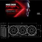 SAPPHIRE PULSE AMD Radeon RX 9070 XT GPU – 16GB GDDR6, 2970MHz Boost Clock, RDNA 4, 64MB Infinity Cache, Ray Tracing, AI Acceleration, Free Flow Cooling, PCIe 5.0 , 2x HDMI®  2x DisplayPort™ 2.1a | BLACK | 1 YEAR WARRANTY - Image 3