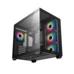 DeepCool CG530 4F Dual-Chamber Mid-Tower ATX Case with 270° Glass View, 4 ARGB Fans, 360mm Radiator Support, USB-C, 410mm GPU Support, Hidden Cabling, 7 Expansion Slots | BLACK  - Image 12