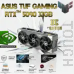 ASUS TUF Gaming GeForce RTX 5090 32GB GDDR7 OC 2580MHz, 21760 CUDA, 512-Bit, PCIe 5.0, HDMI 2.1b, DP 2.1b, 3.6-Slot, ARGB, 1000W PSU Recommended, Dual BIOS & Military-Grade Durability