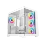 DeepCool CG530 4F Dual-Chamber Mid-Tower ATX Case with 270° Glass View, 4 ARGB Fans, 360mm Radiator Support, USB-C, 410mm GPU Support, Hidden Cabling, 7 Expansion Slots | WHITE - Image 11