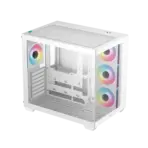 DeepCool CG530 4F Dual-Chamber Mid-Tower ATX Case with 270° Glass View, 4 ARGB Fans, 360mm Radiator Support, USB-C, 410mm GPU Support, Hidden Cabling, 7 Expansion Slots | WHITE - Image 12