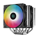 DeepCool AG620 ARGB Dual Tower CPU Cooler With 260W TDP, 6 Copper Heat Pipes, Dual 120mm Hydro Bearing Fans, Addressable RGB Lighting, Core Touch 2.0, LGA1851 & AM5 Support | BLACK  - Image 11