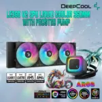 DeepCool LE360 V2 CPU Liquid Cooler 360mm Radiator With Frosted Pump 3x ARGB Fans Anti-Leak Tech PWM Control Intel LGA1851/1700/1200 AMD AM5/AM4 | Black