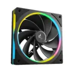 DeepCool CL6600 ATX Case With Preinstalled 360mm Liquid Cooler & Dual ARGB Fans, Split Chamber Design, 413mm GPU Support, FDB Fans, High Airflow Tempered Glass | WOOD/Black - Image 27