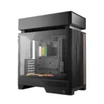 DeepCool CL6600 ATX Case With Preinstalled 360mm Liquid Cooler & Dual ARGB Fans, Split Chamber Design, 413mm GPU Support, FDB Fans, High Airflow Tempered Glass | WOOD/Black - Image 17