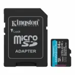 Kingston Canvas Go Plus 64GB MicroSD Card UHS-I U3 V30 A2 Up To 200MB/s Read 100MB/s Write exFAT For 4K UHD Gaming Drones Action Cams Android